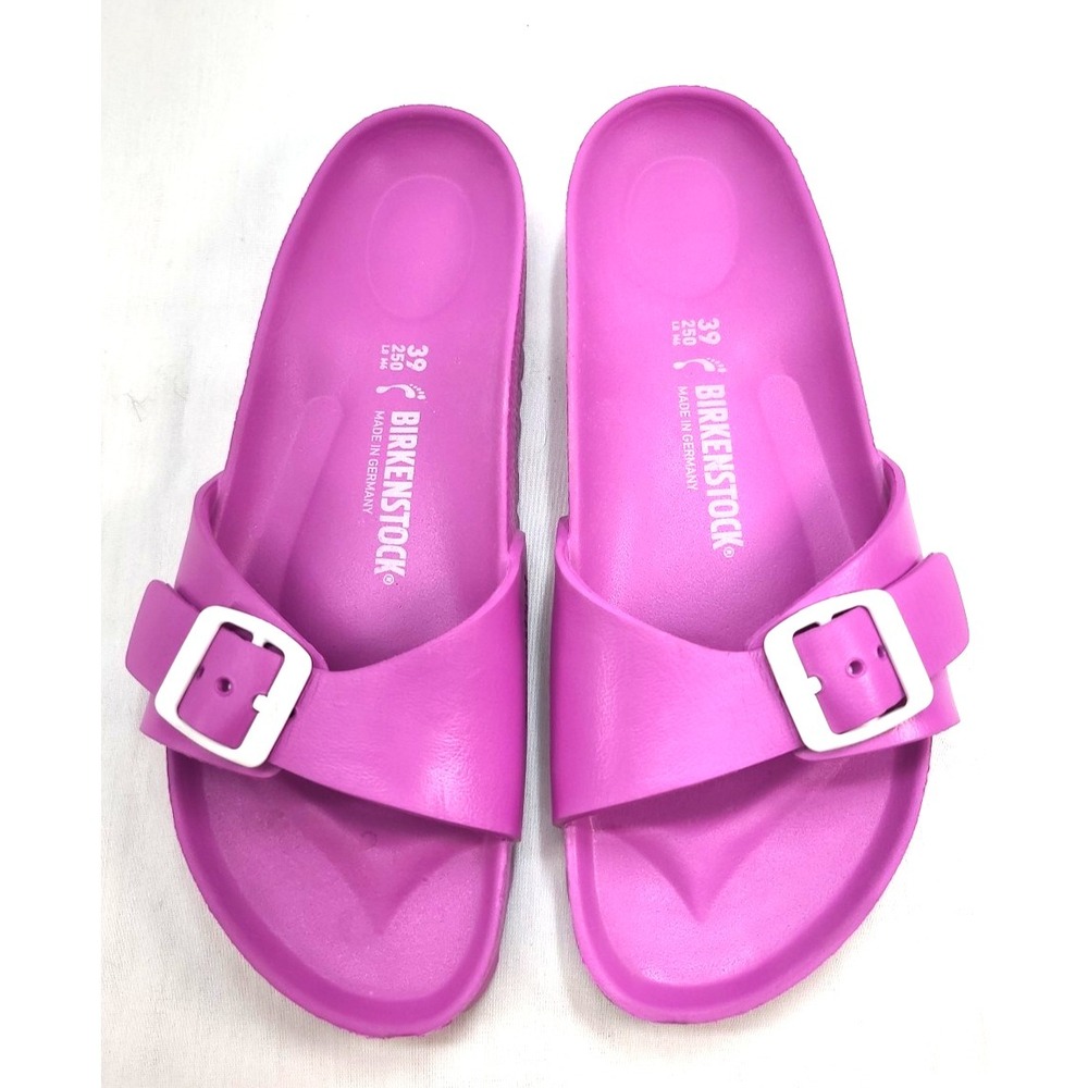 Birkenstock Sandals Madrid Essentials EVA Womens 39 US 8-8.5 Pink Slide Beach - Picture 3 of 10